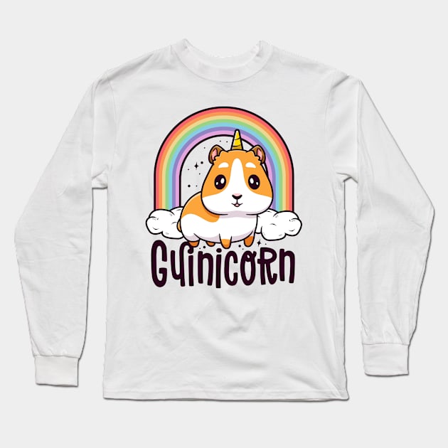 Guinicorn Funny Guinea Pig Shirts For Kids Boy Girl Unicorn Long Sleeve T-Shirt by 14thFloorApparel